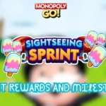 monopoly go sightseeing sprint rewards and milestones